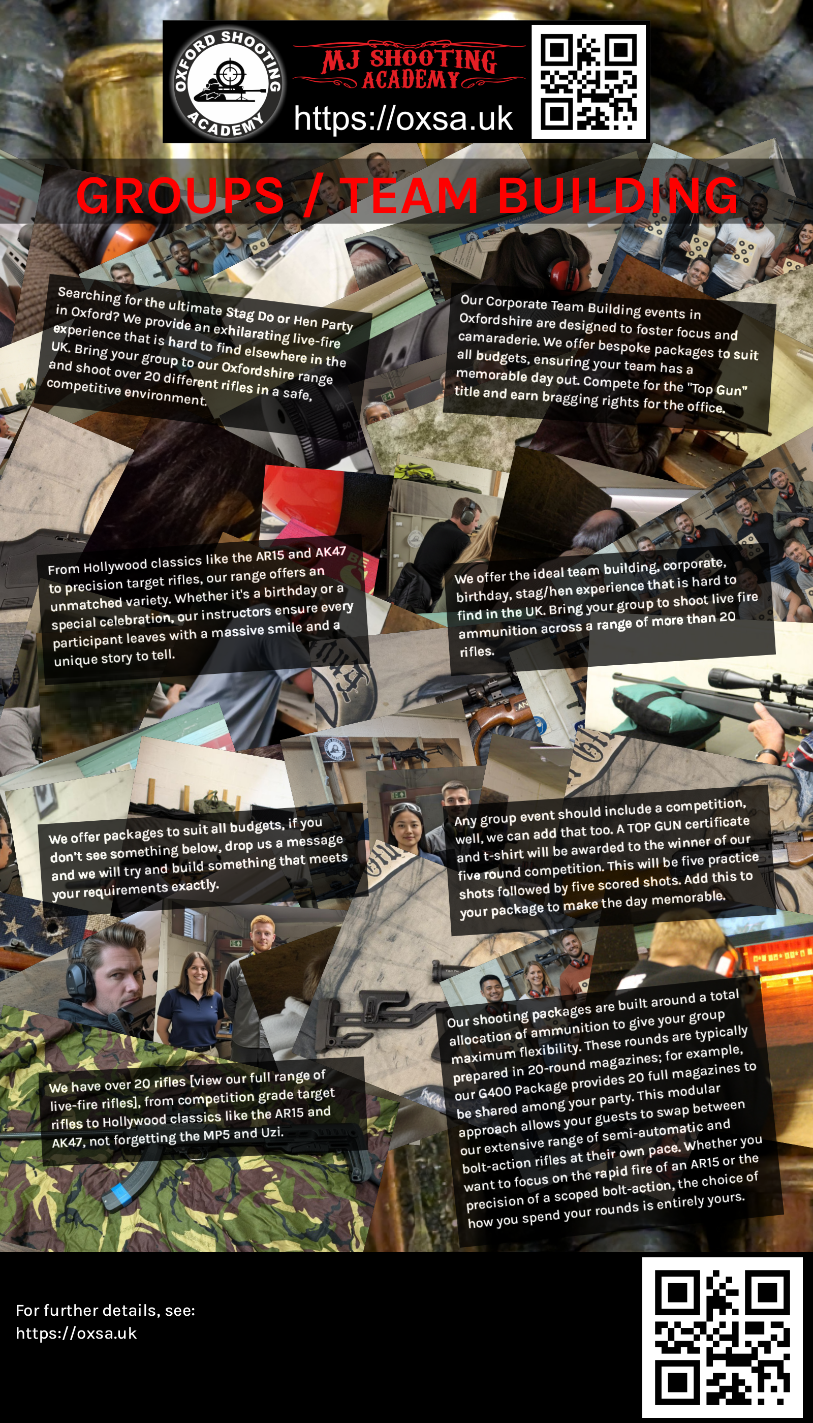 Target practice activity designed for corporate and group events