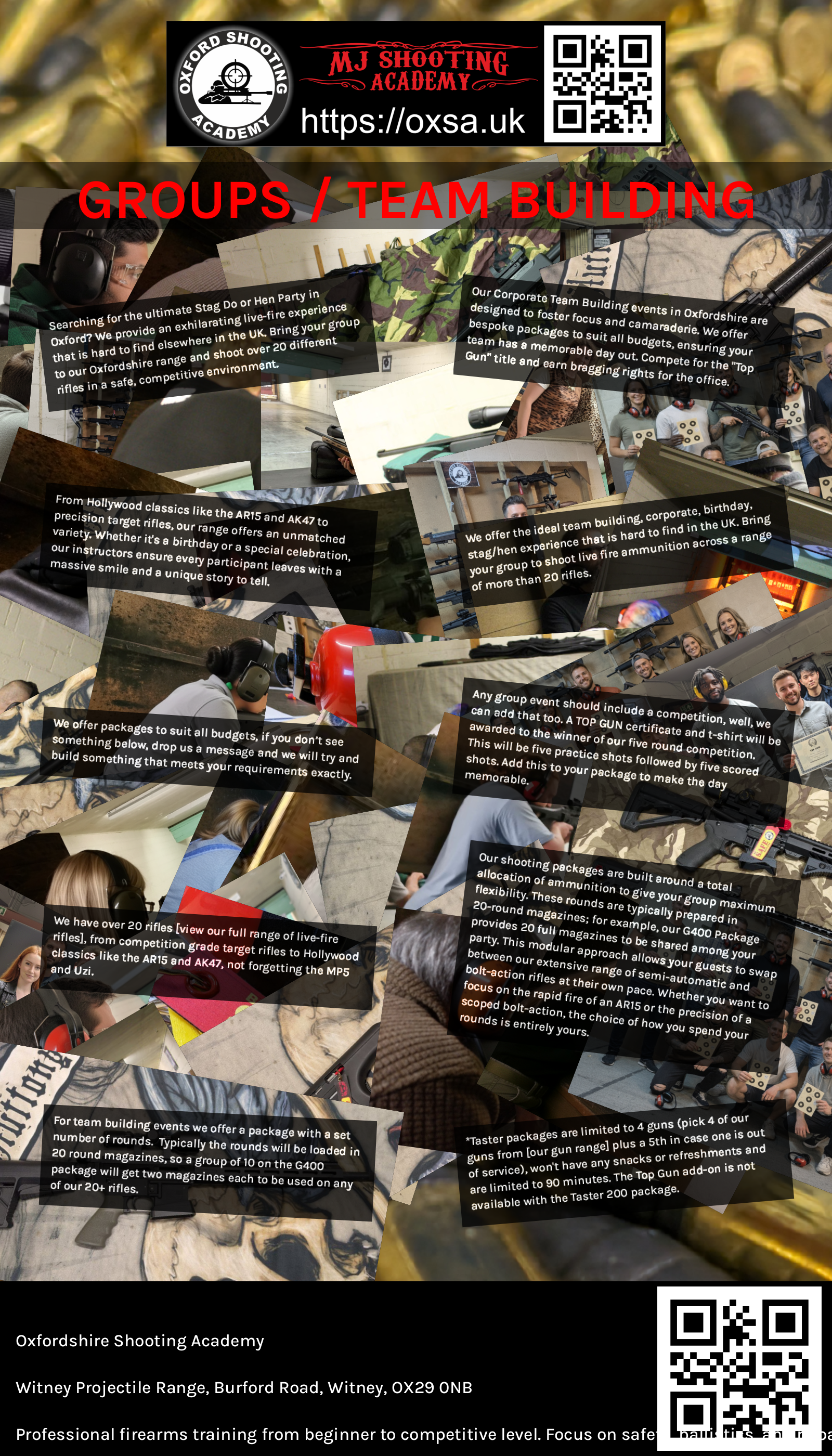 Historic rifle display with expert safety instruction