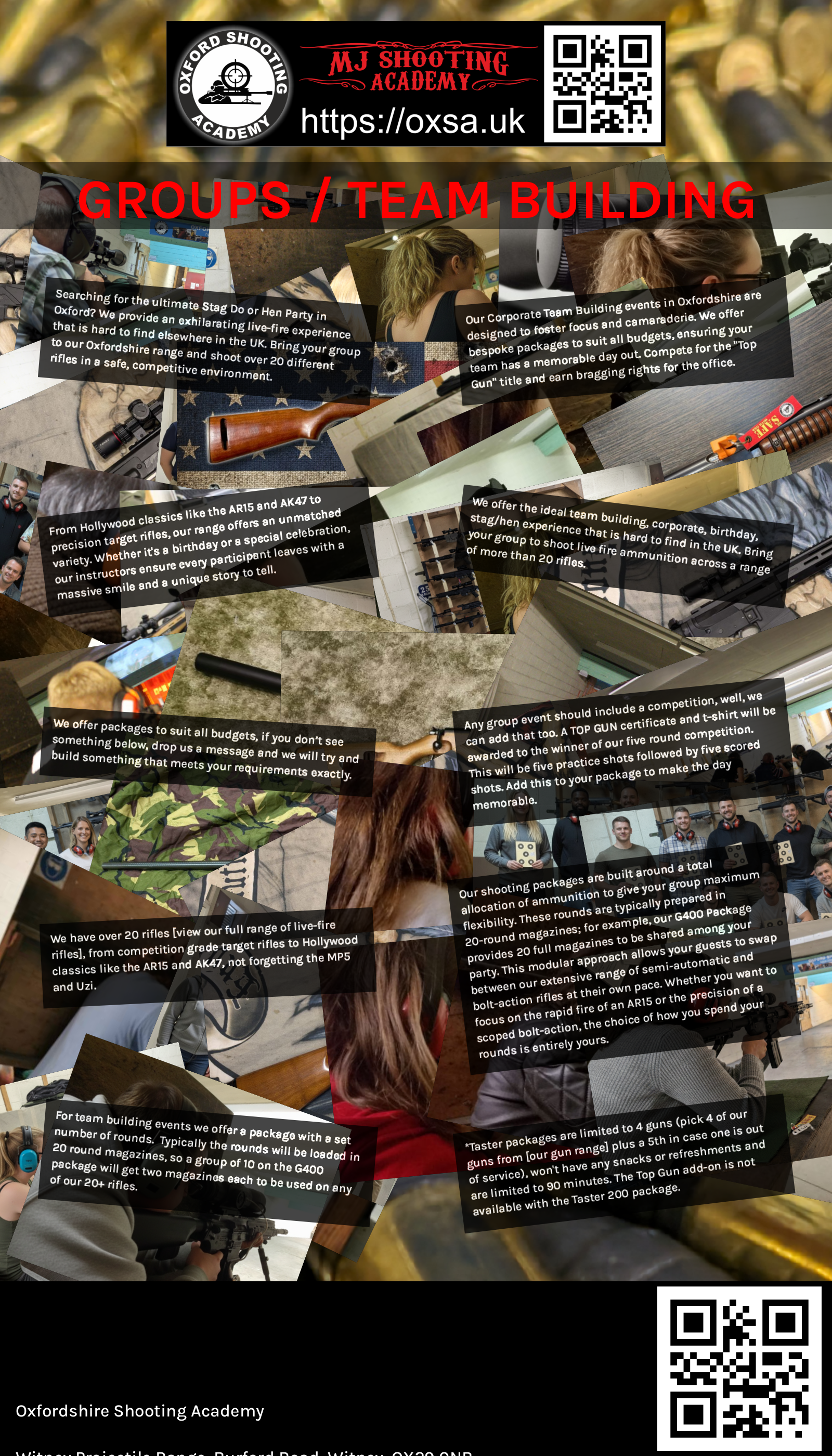 Historic rifle display with expert safety instruction