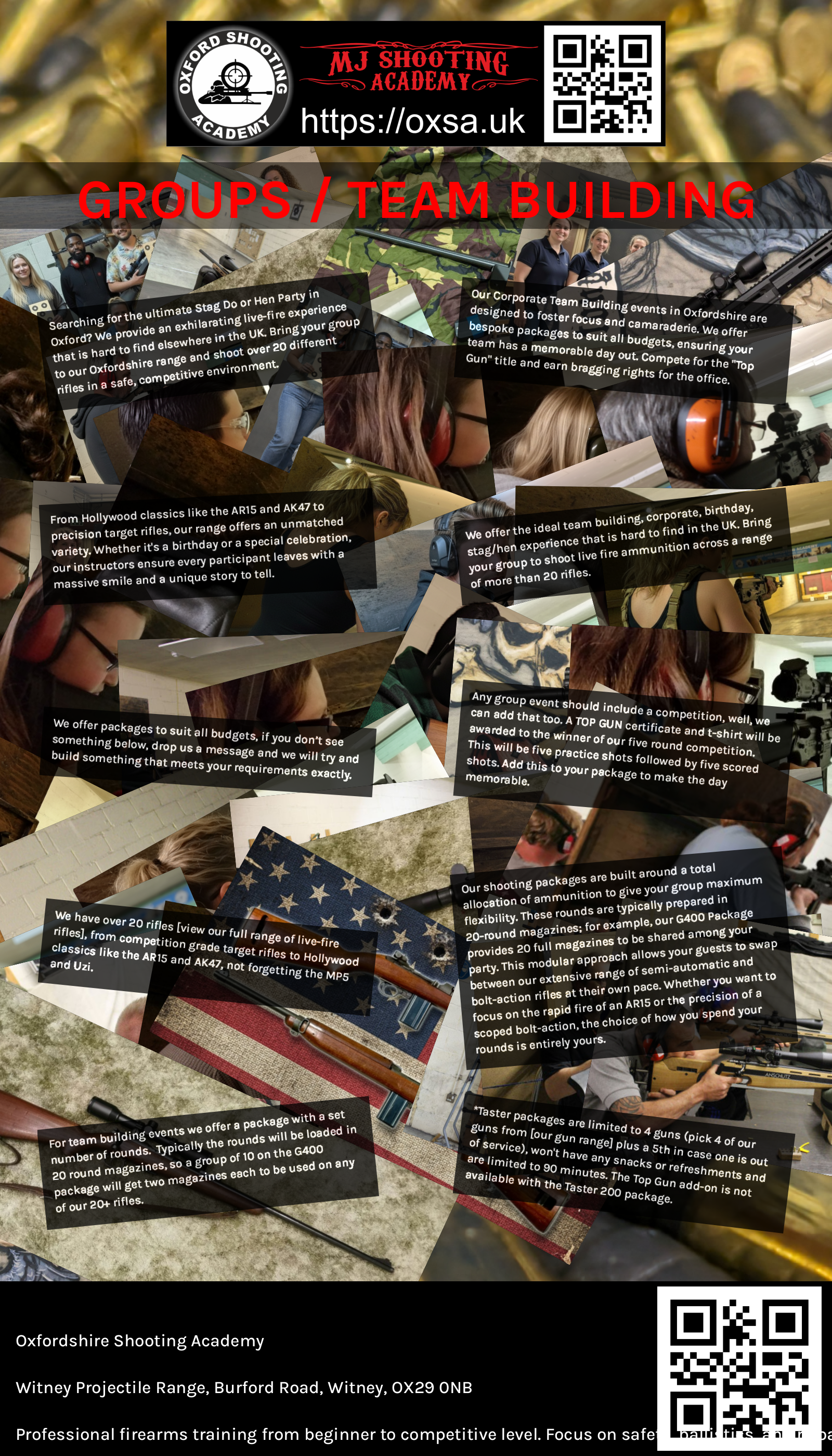 Sporting gun experience under supervised range conditions