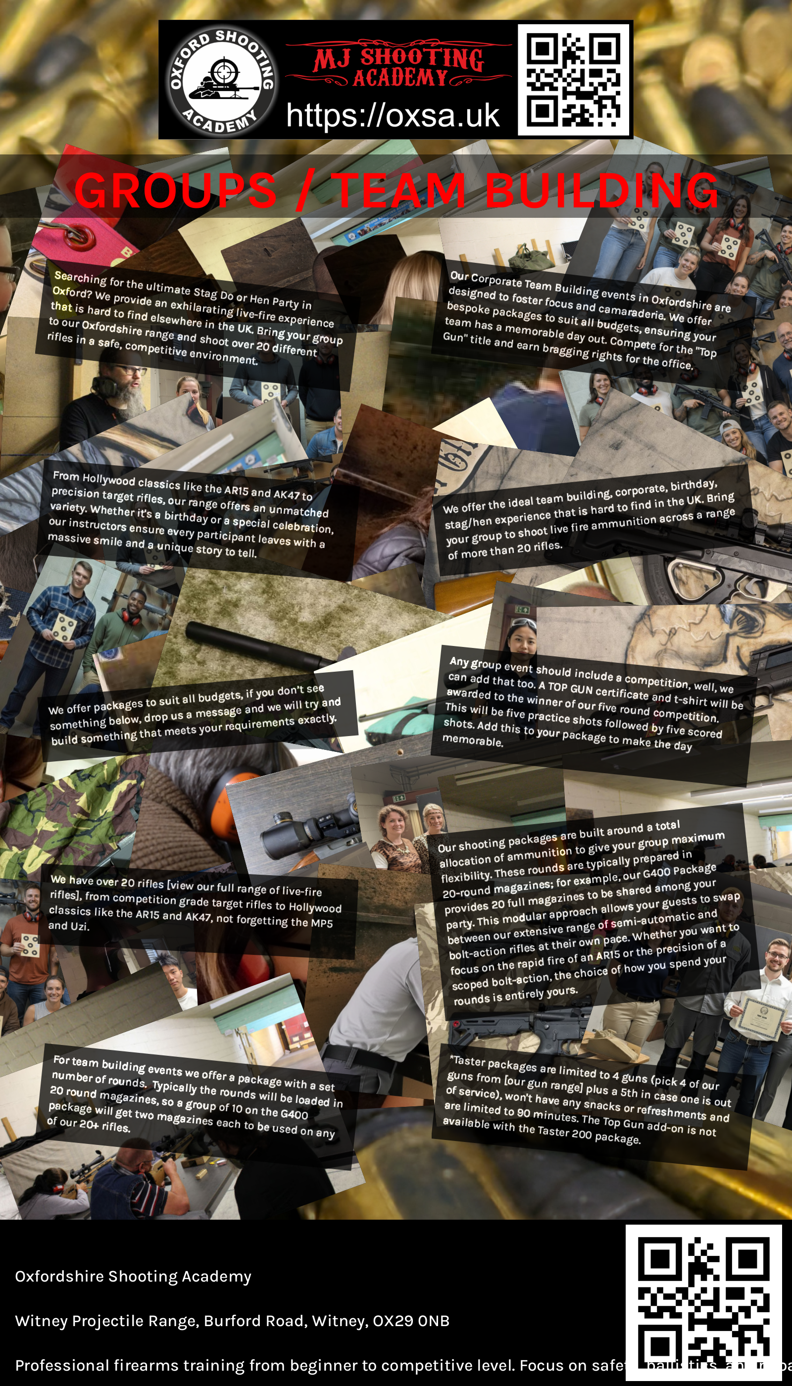 Sporting gun experience under supervised range conditions