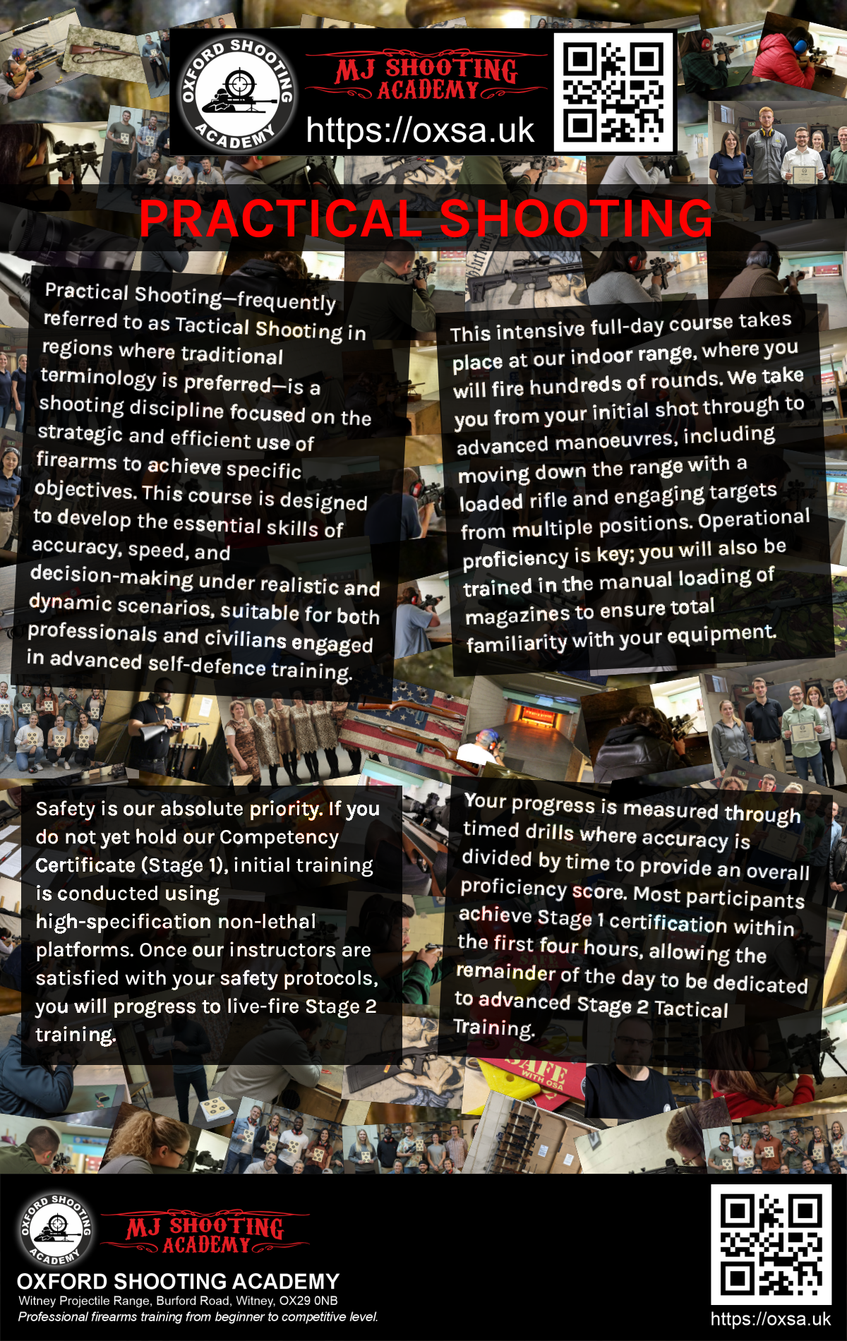 Sporting gun experience under supervised range conditions