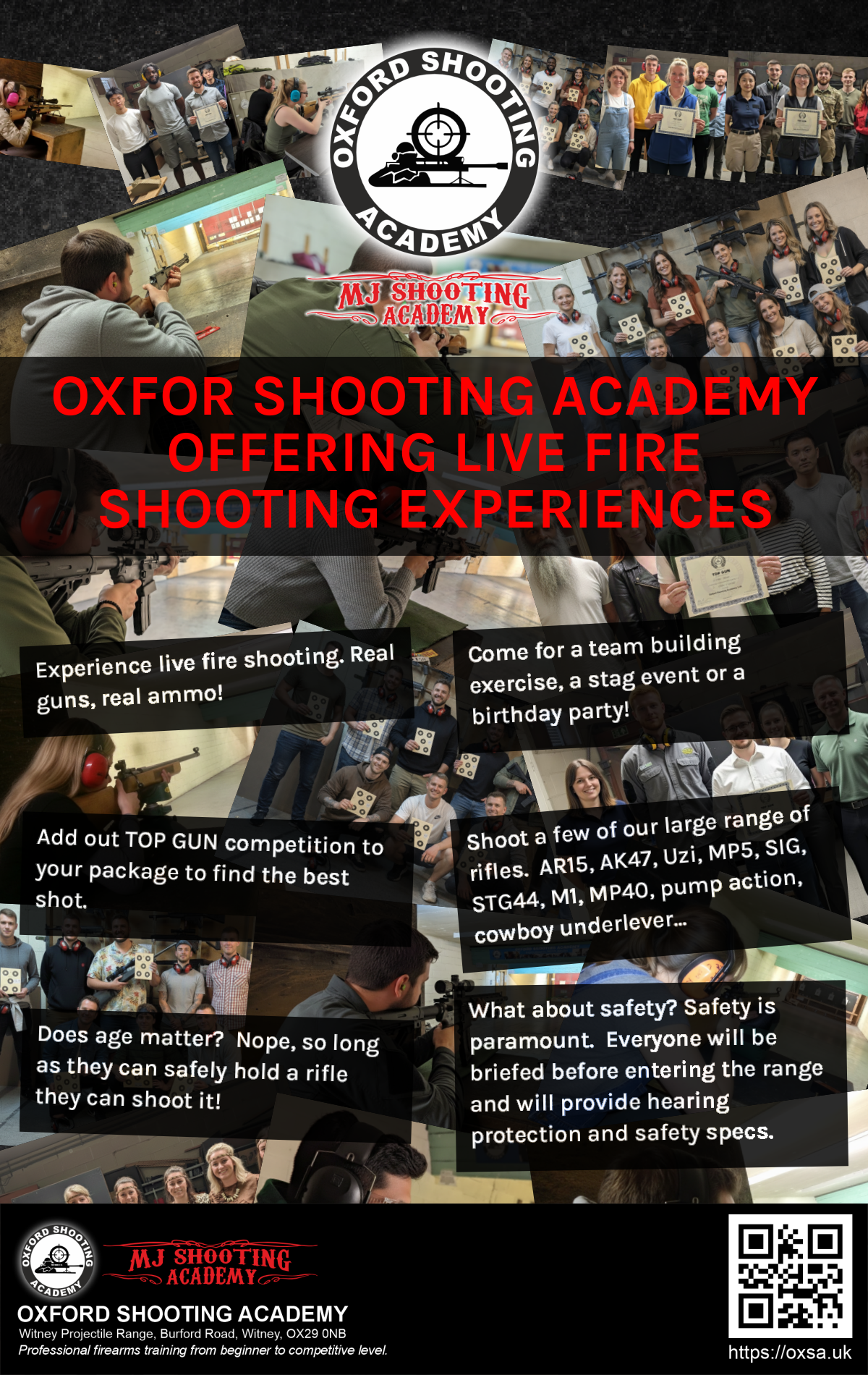 Live fire training for skill development and training