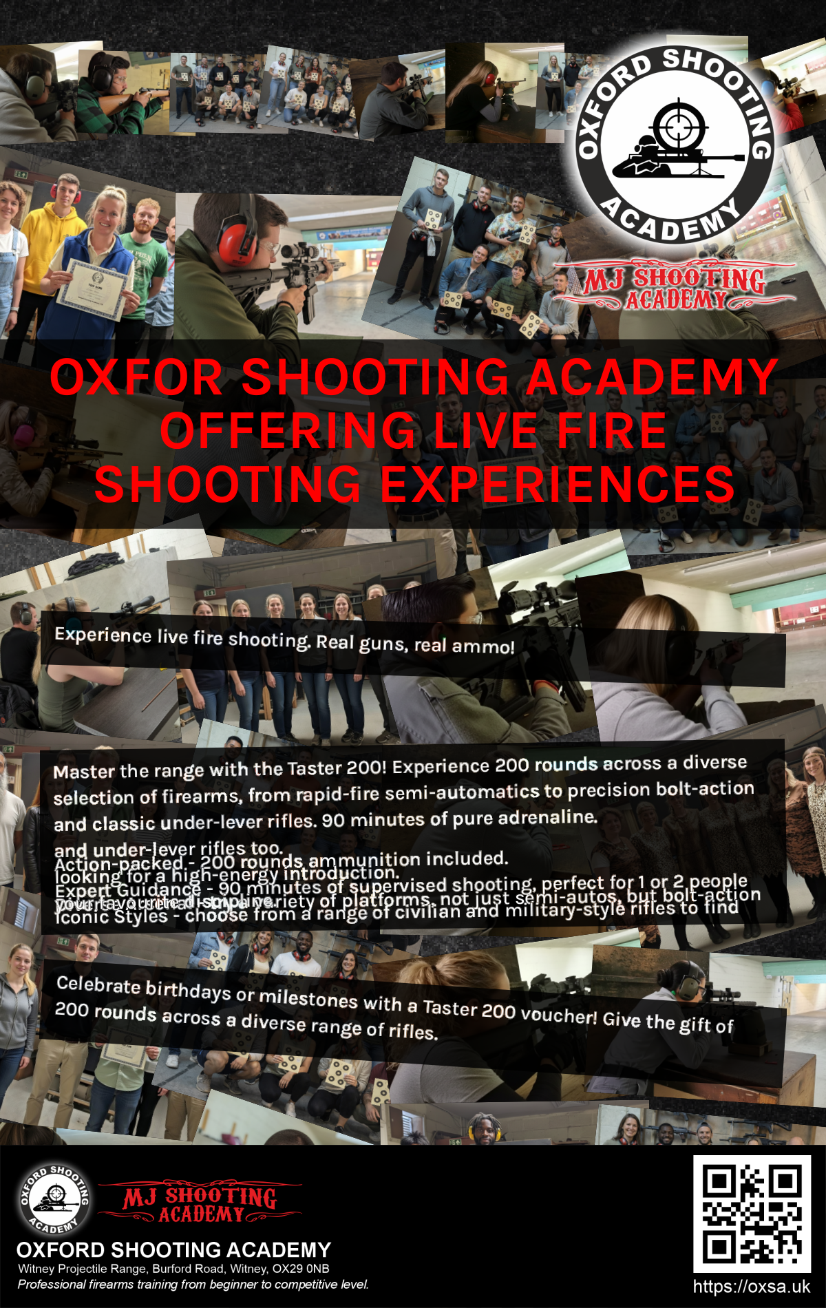 Target practice activity designed for corporate and group events