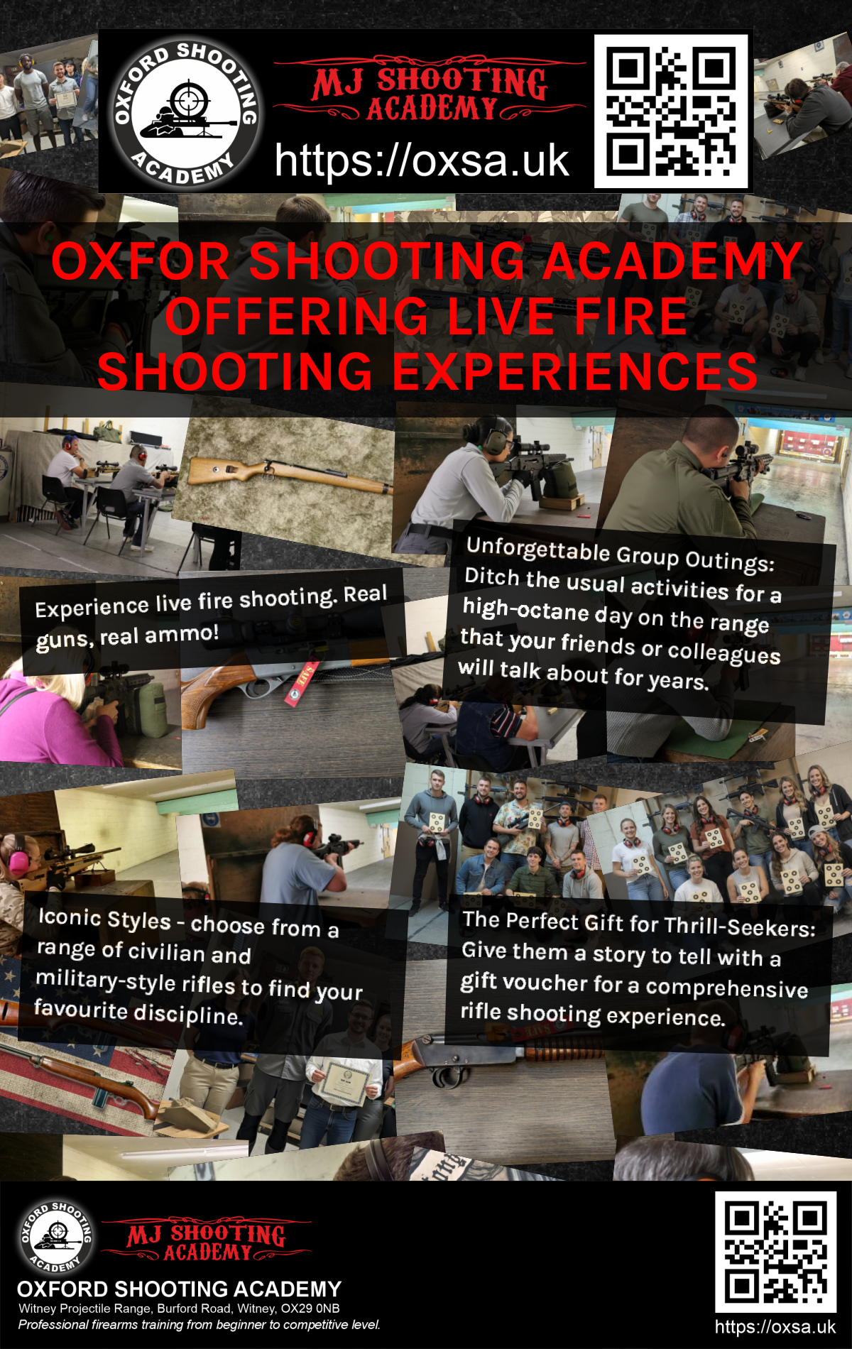 Live fire training for skill development and training