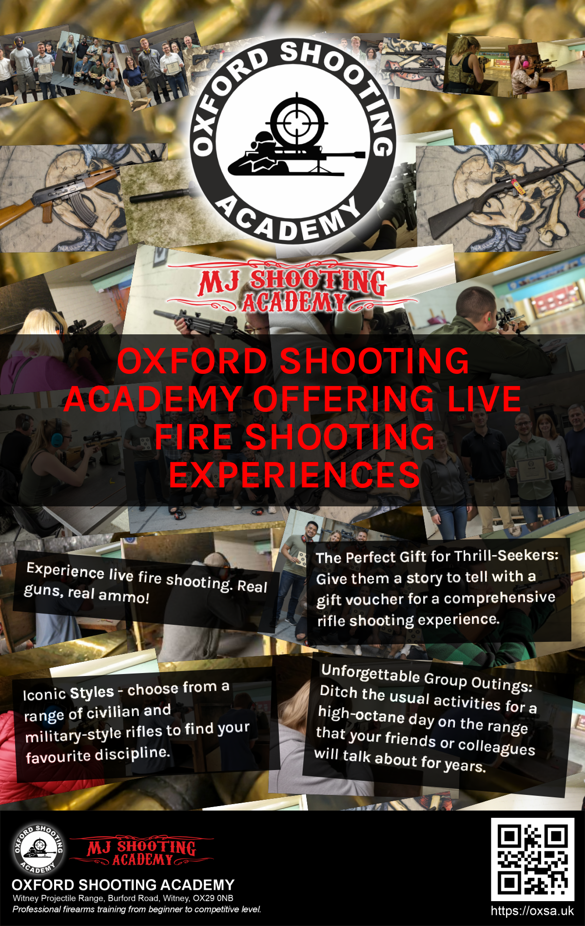 Historic rifle display with expert safety instruction