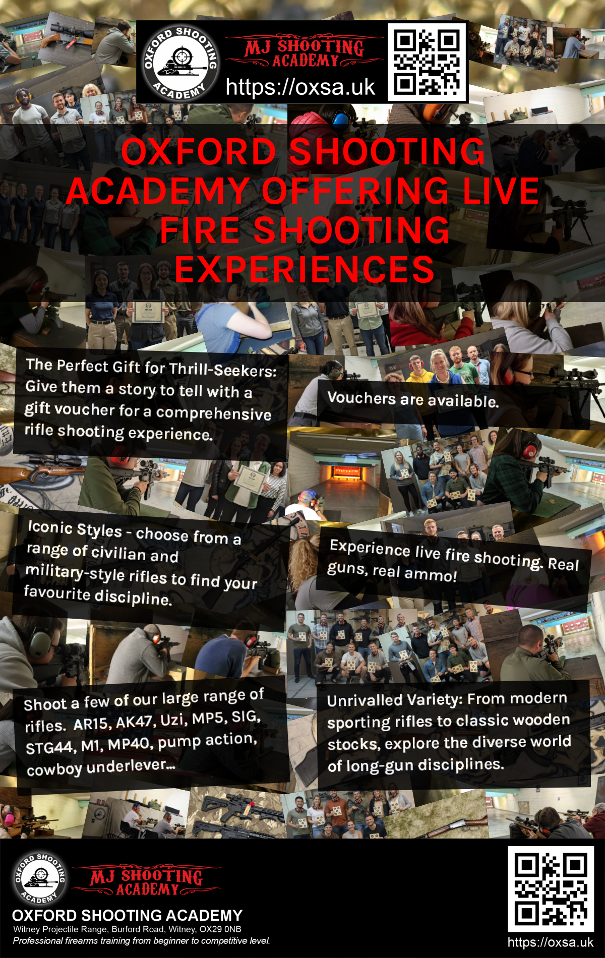 Historic rifle display with expert safety instruction