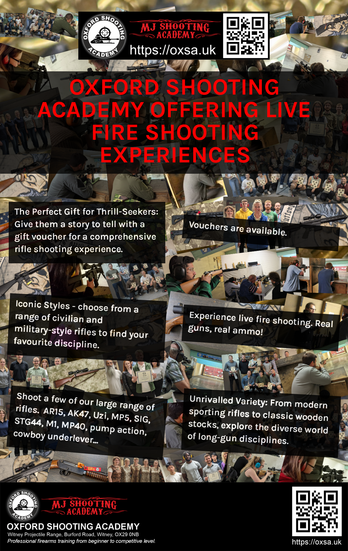 Sporting gun experience under supervised range conditions