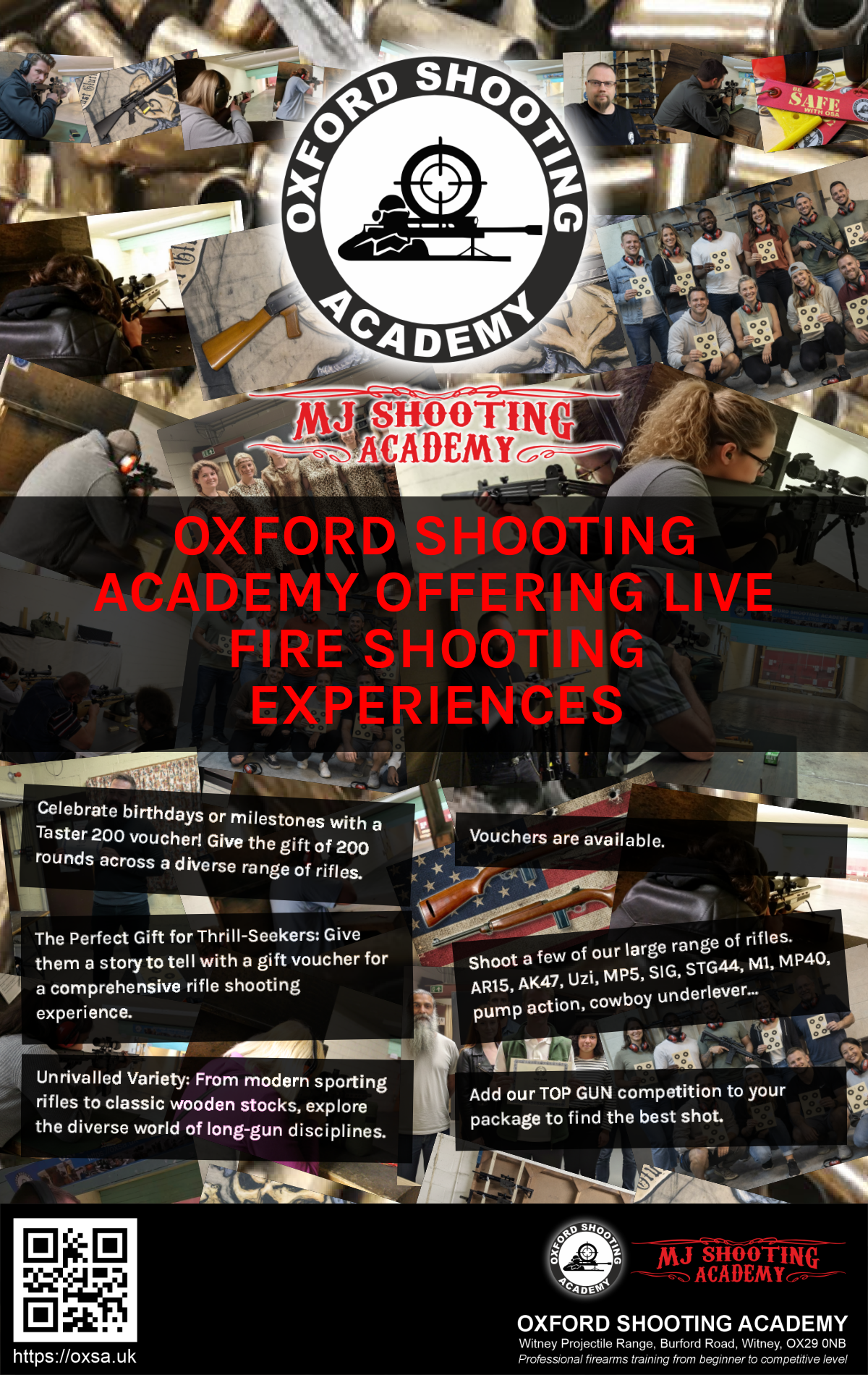 Indoor range shooting providing a unique experience day