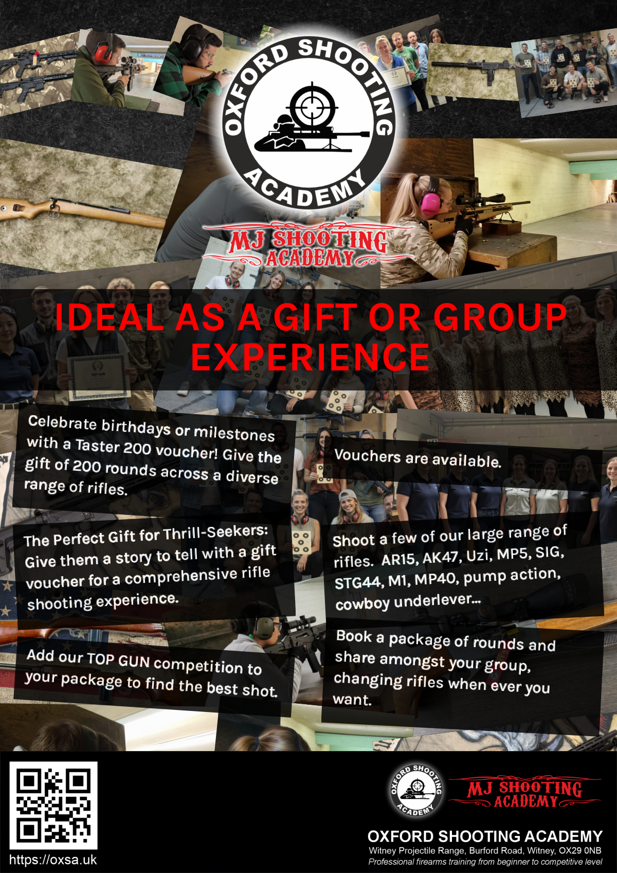 Target practice activity designed for corporate and group events