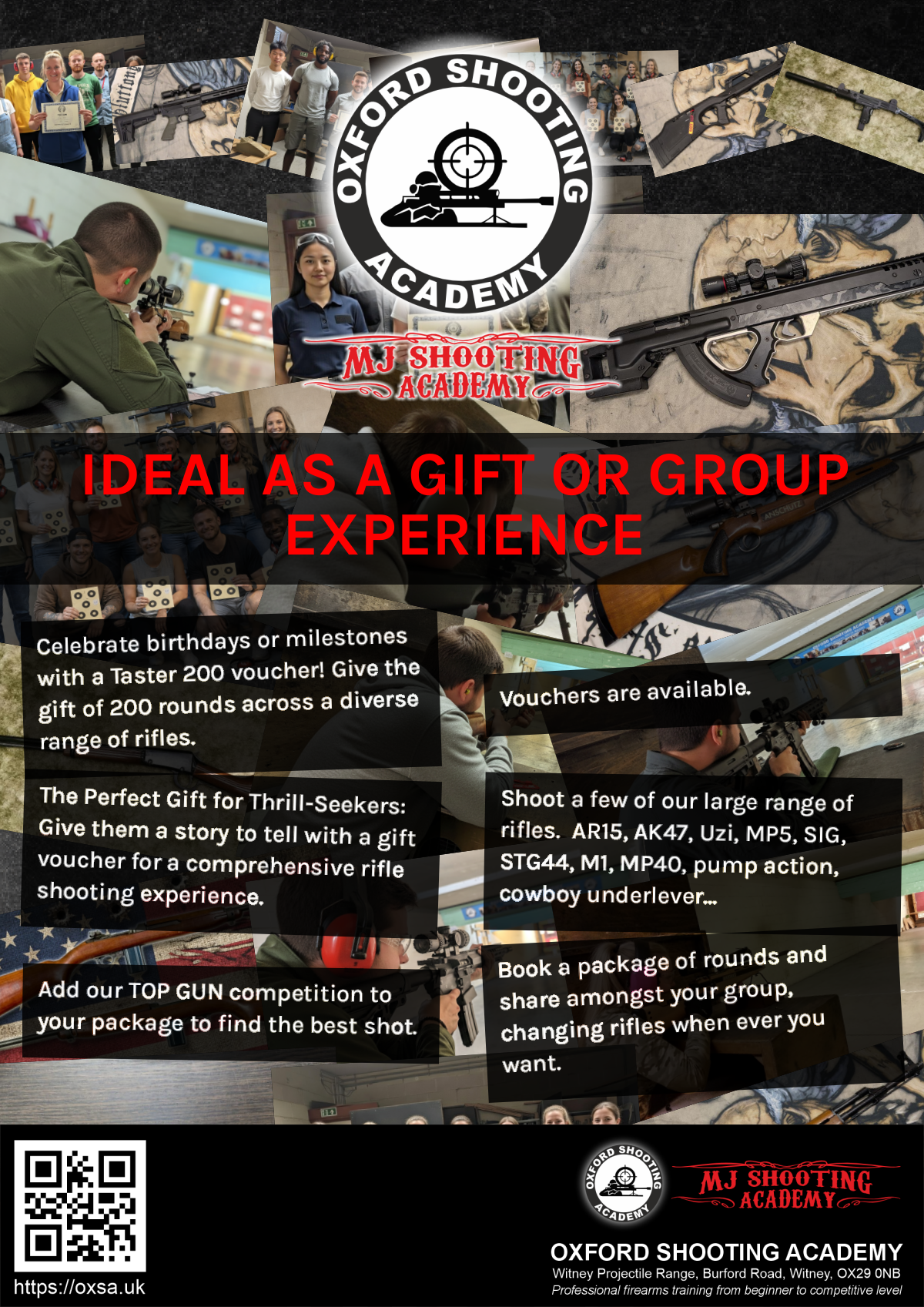 Historic rifle display with expert safety instruction