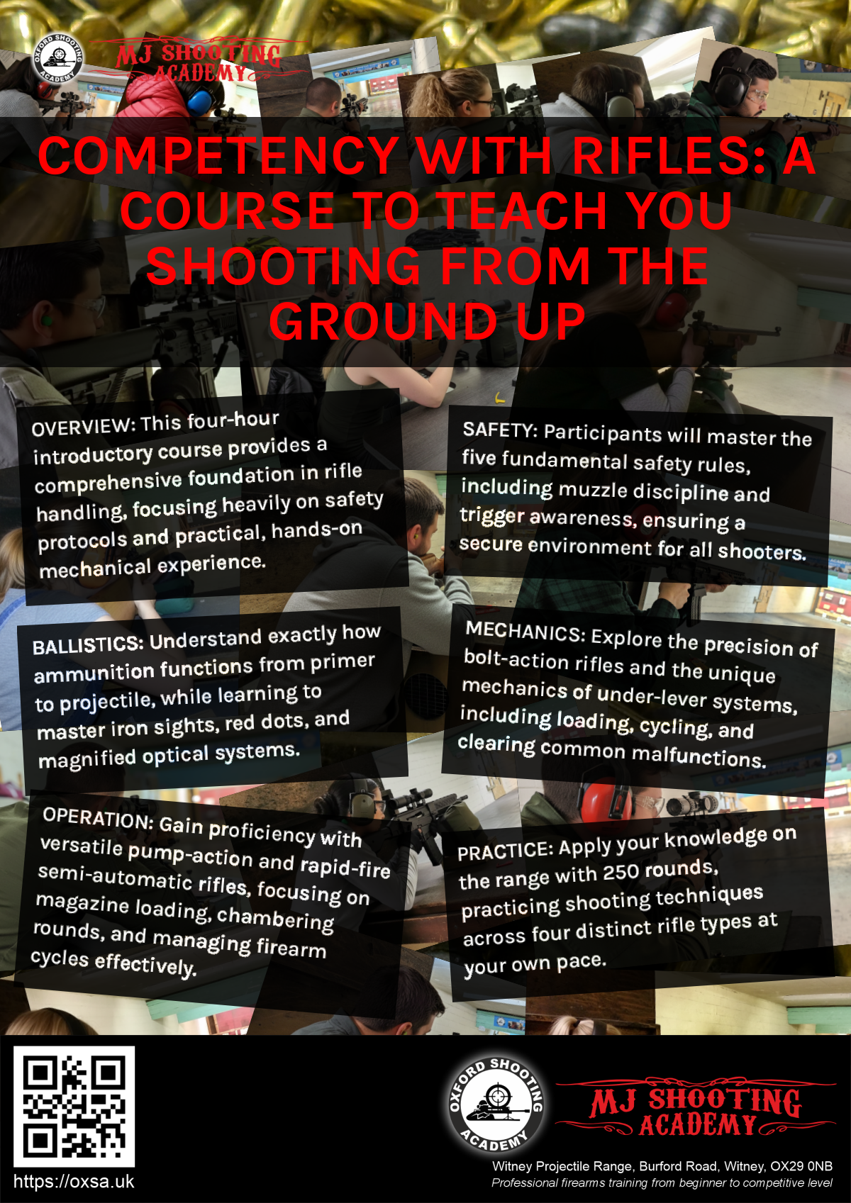 Indoor range shooting providing a unique experience day