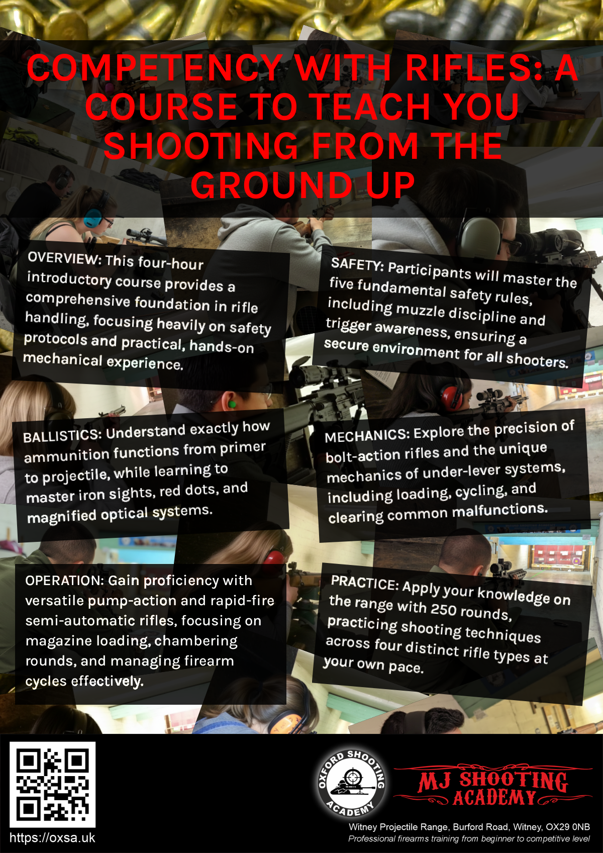 Indoor range shooting providing a unique experience day