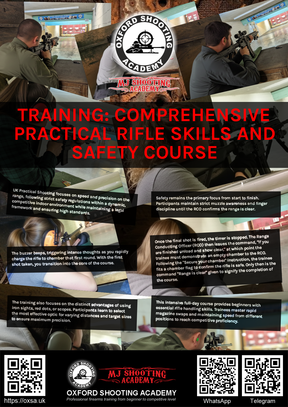 Historic rifle display with expert safety instruction