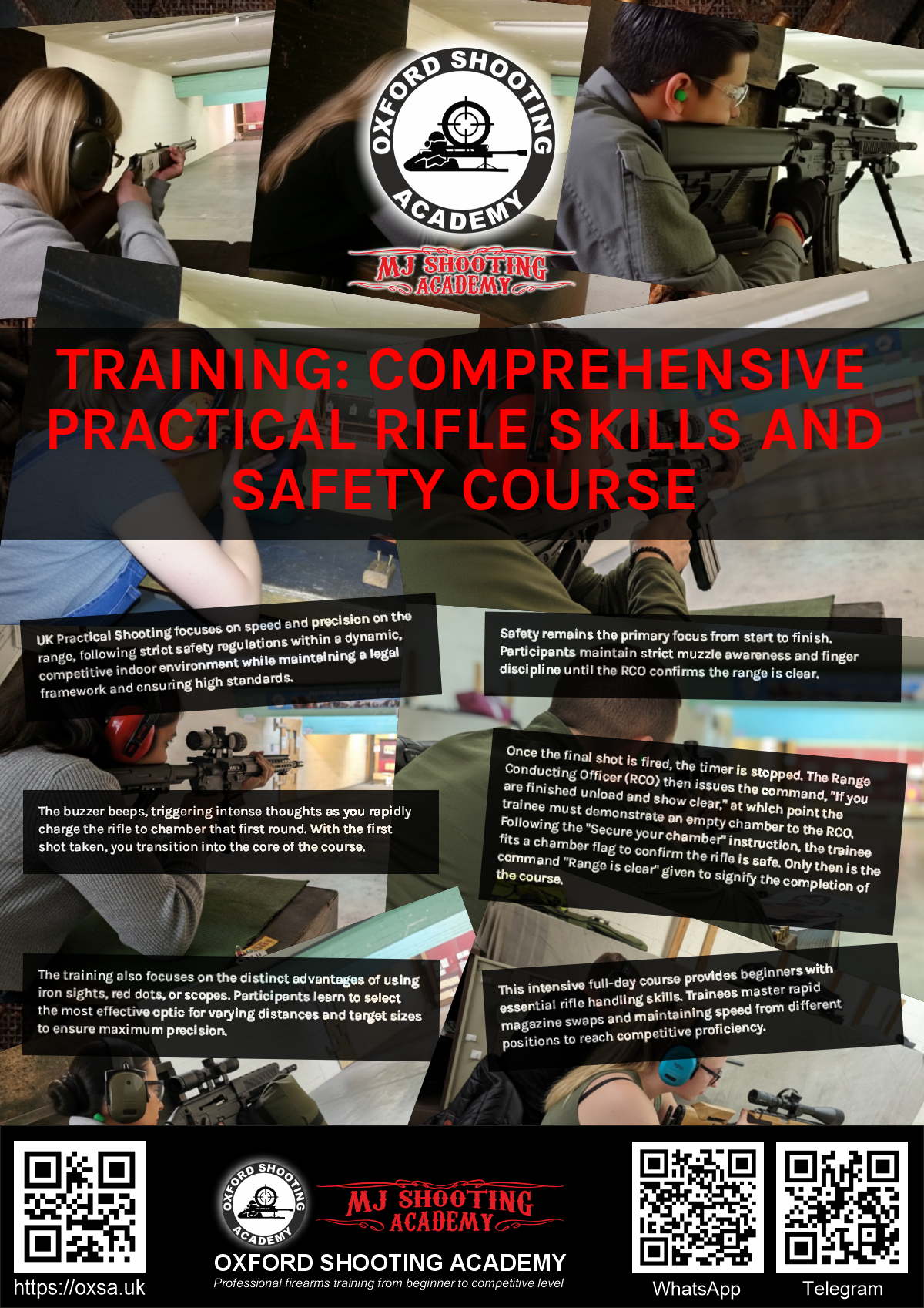 Live fire training for skill development and training