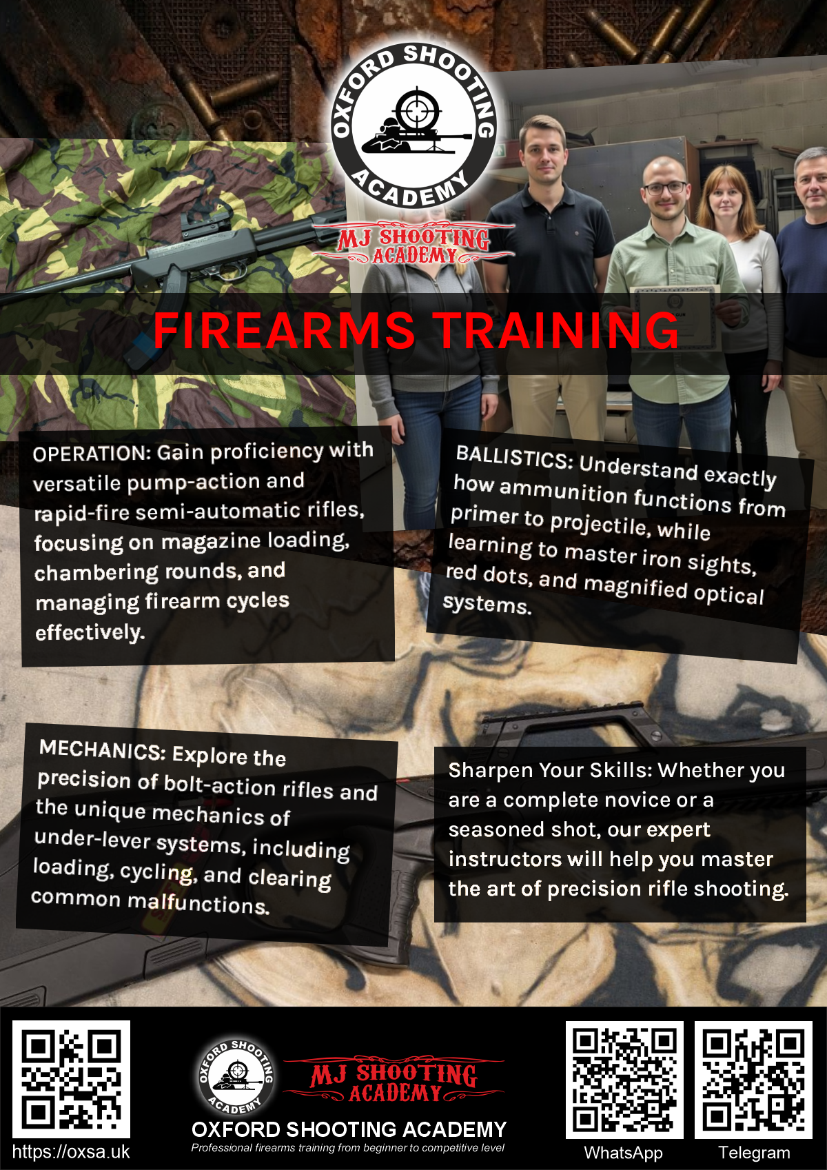 Live fire training for skill development and training