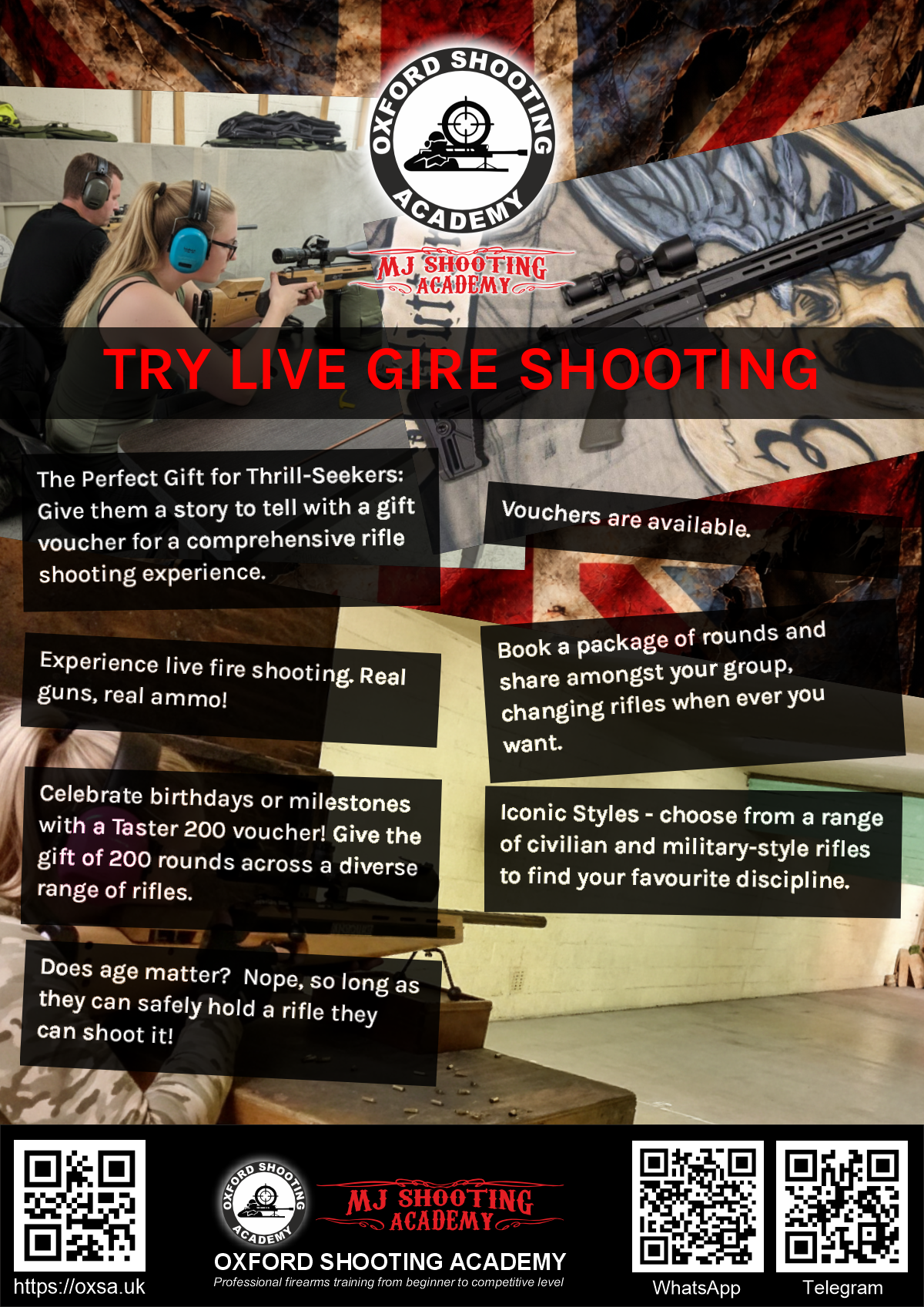 Target practice activity designed for corporate and group events