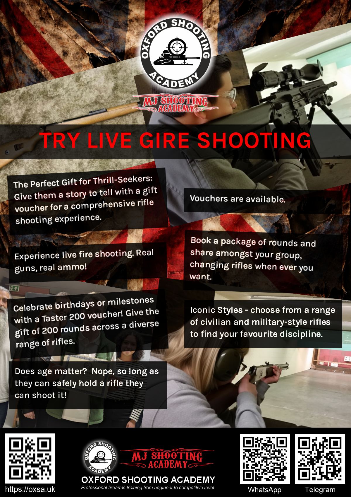 Target practice activity designed for corporate and group events