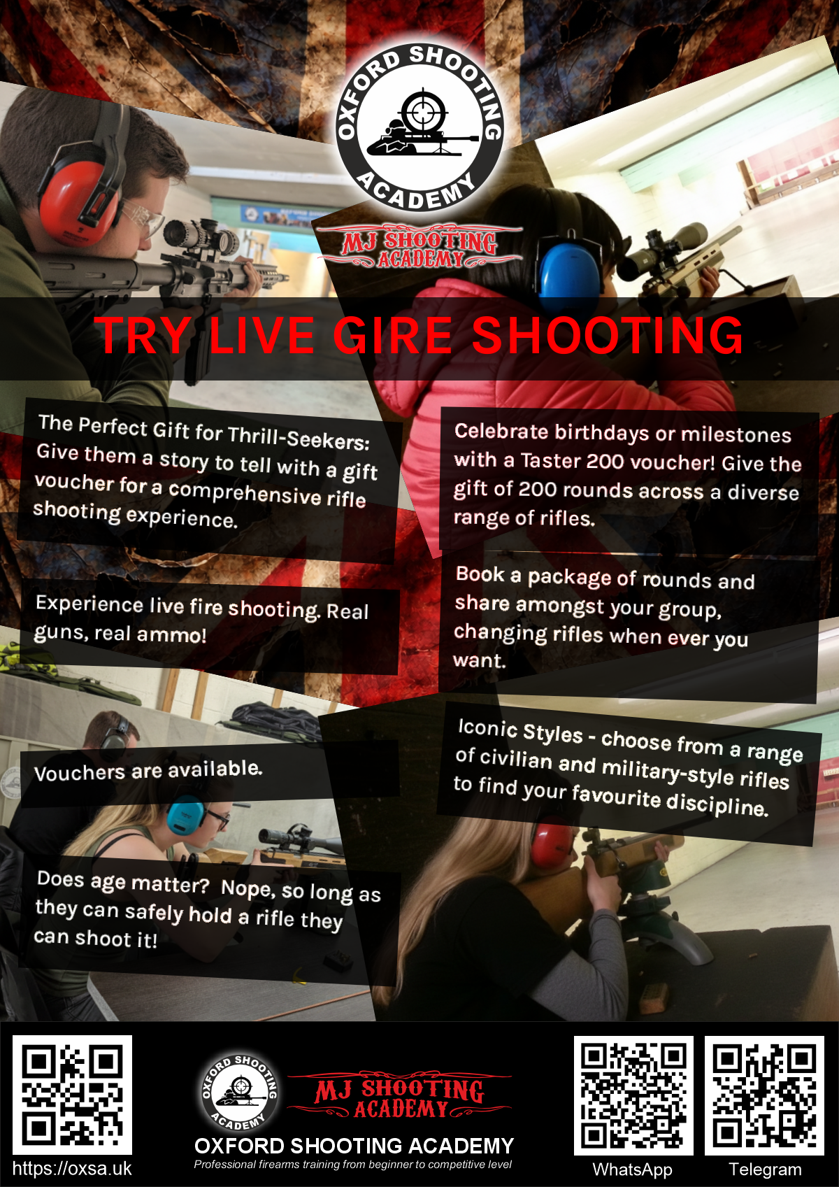 Live fire training for skill development and training