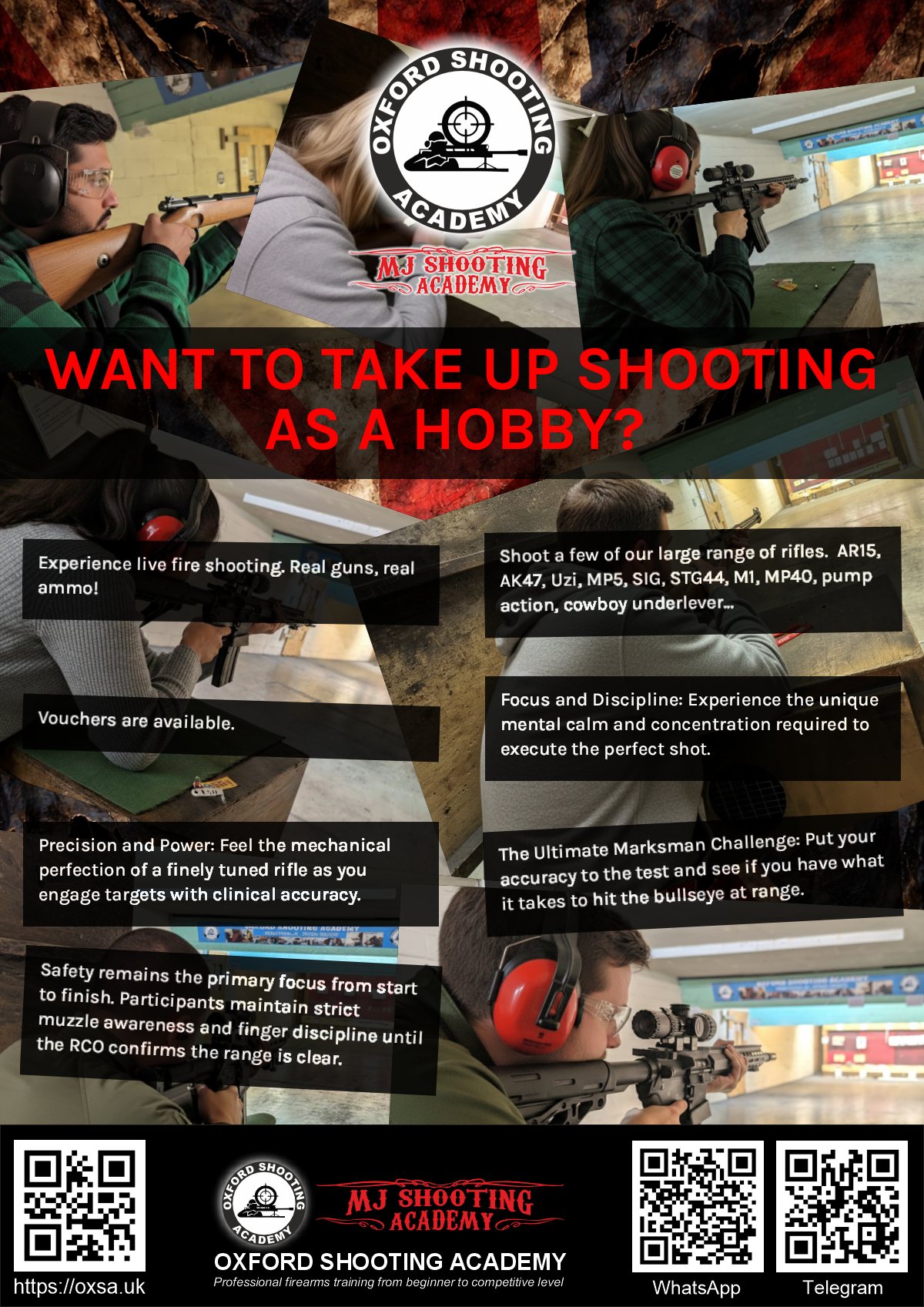 Sporting gun experience under supervised range conditions