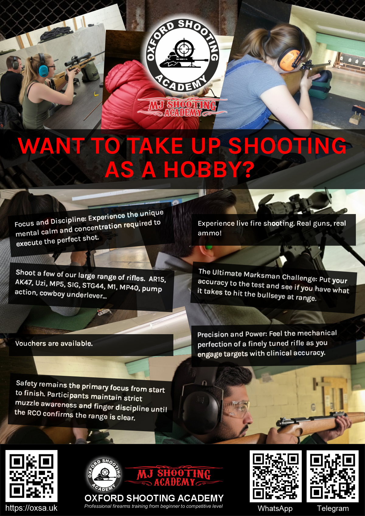 Sporting gun experience under supervised range conditions