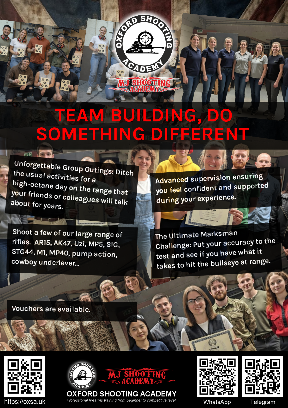 Target practice activity designed for corporate and group events