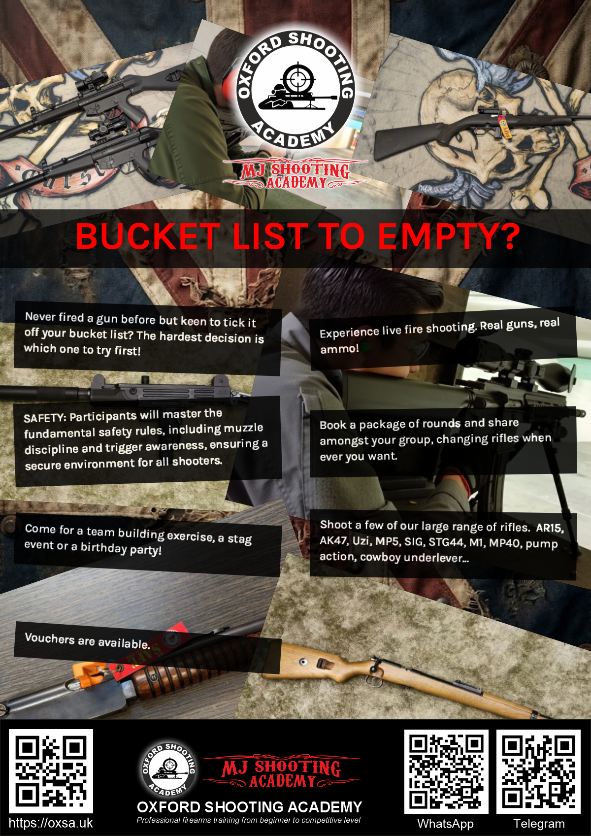 Target practice activity designed for corporate and group events