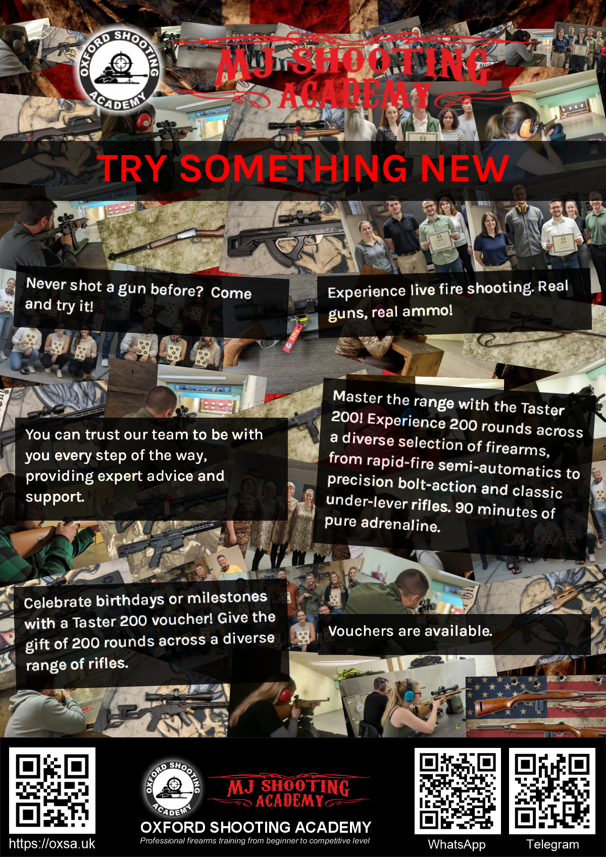 Sporting gun experience under supervised range conditions