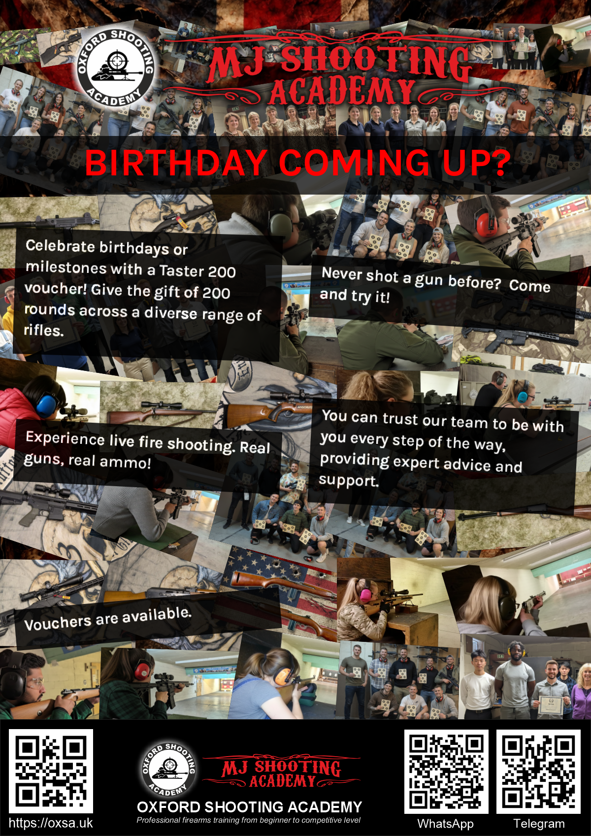 Target practice activity designed for corporate and group events