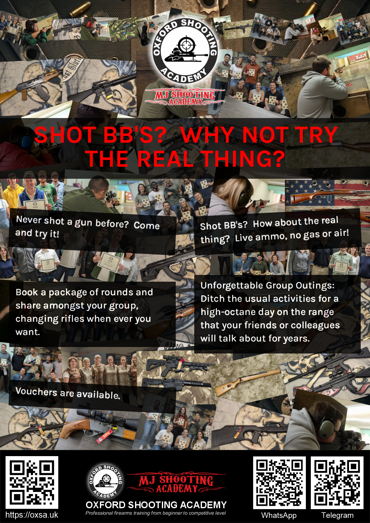 Historic rifle display with expert safety instruction