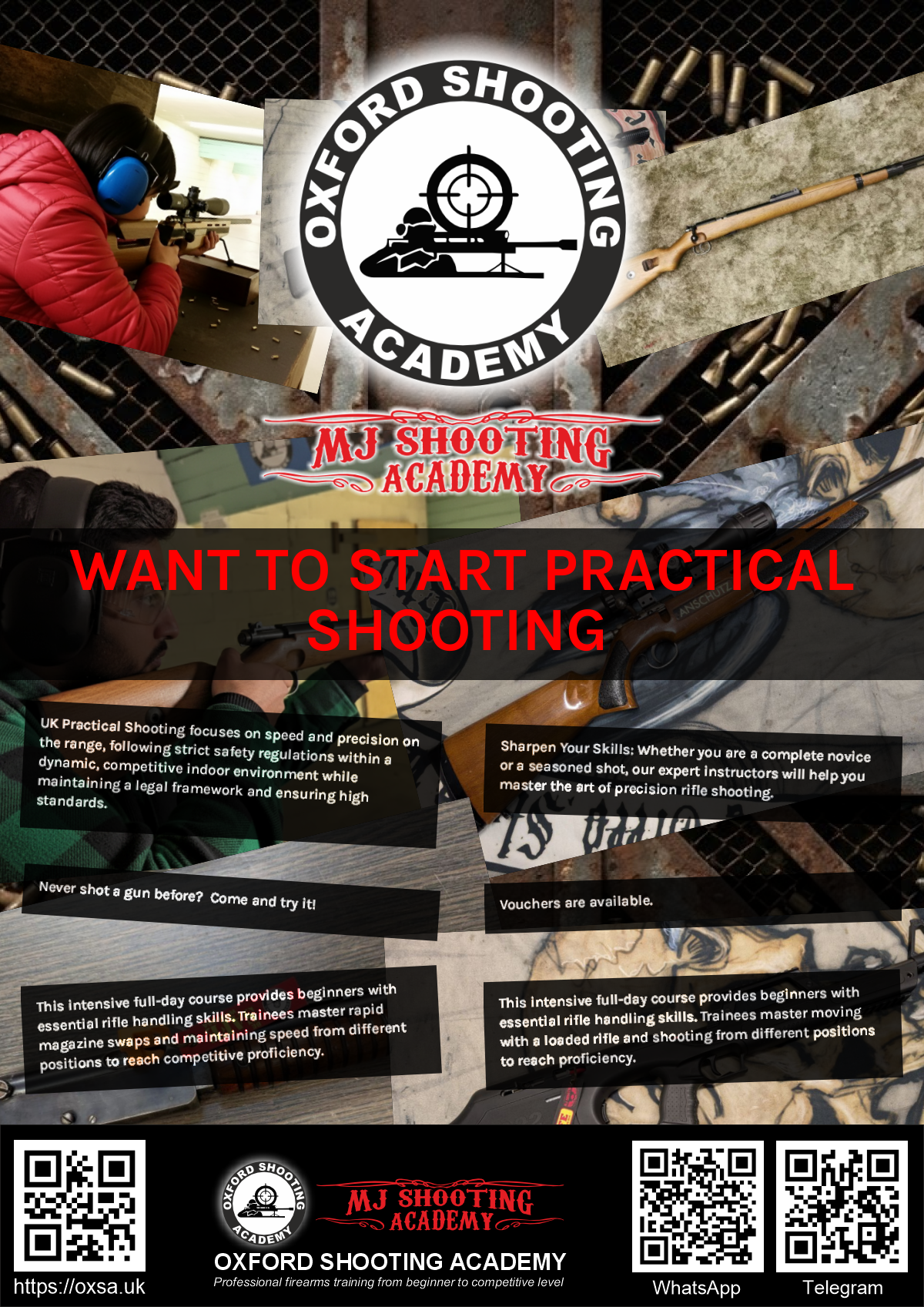 Historic rifle display with expert safety instruction