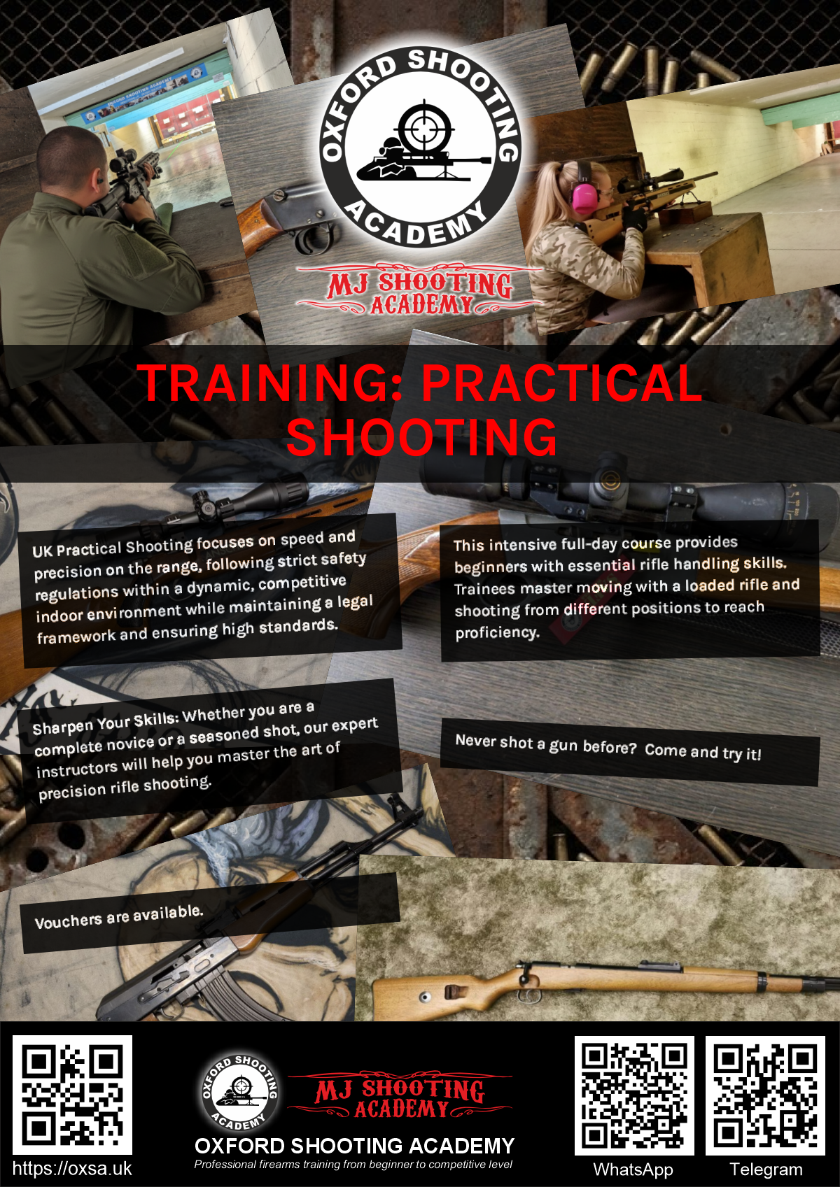 Live fire training for skill development and training
