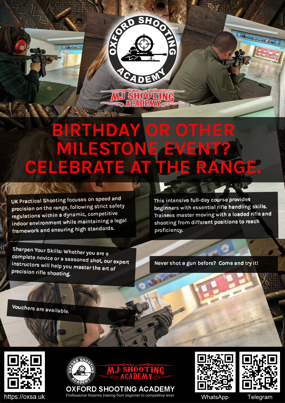 Live fire training for skill development and training