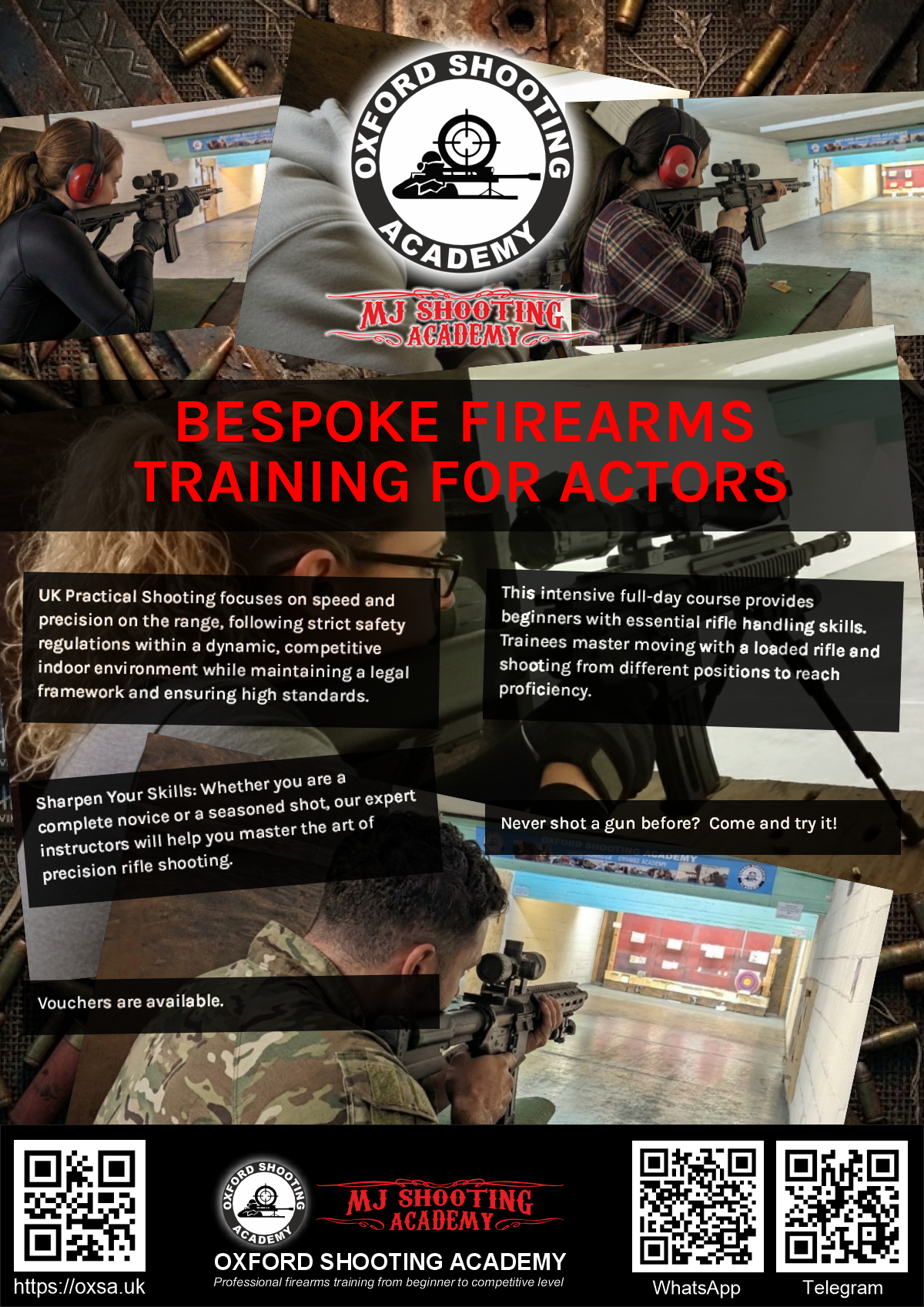Precision shooting session focusing on firearm safety and handling