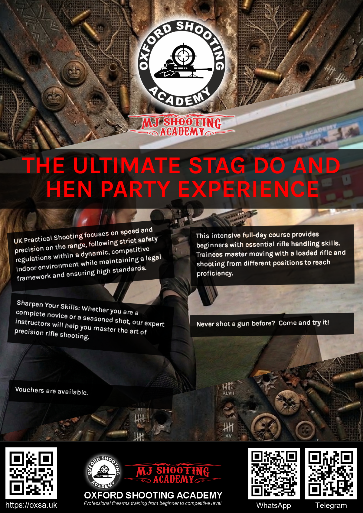 Target practice activity designed for corporate and group events