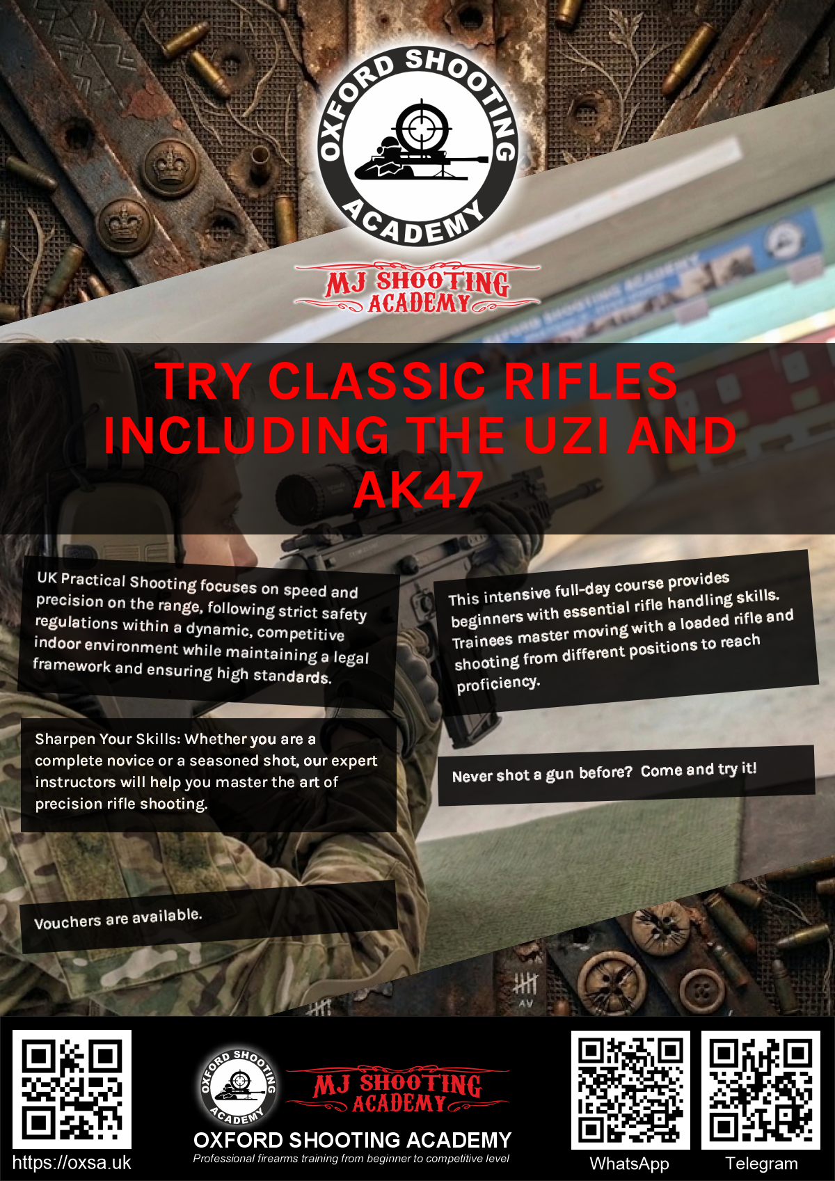 Precision shooting session focusing on firearm safety and handling