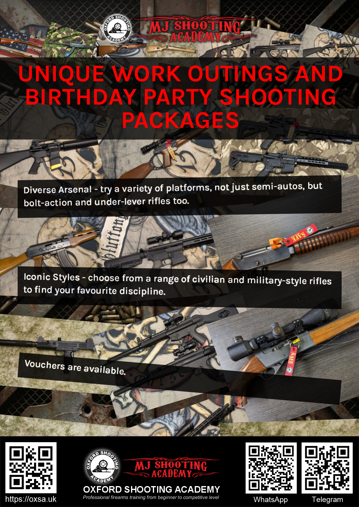 Target practice activity designed for corporate and group events