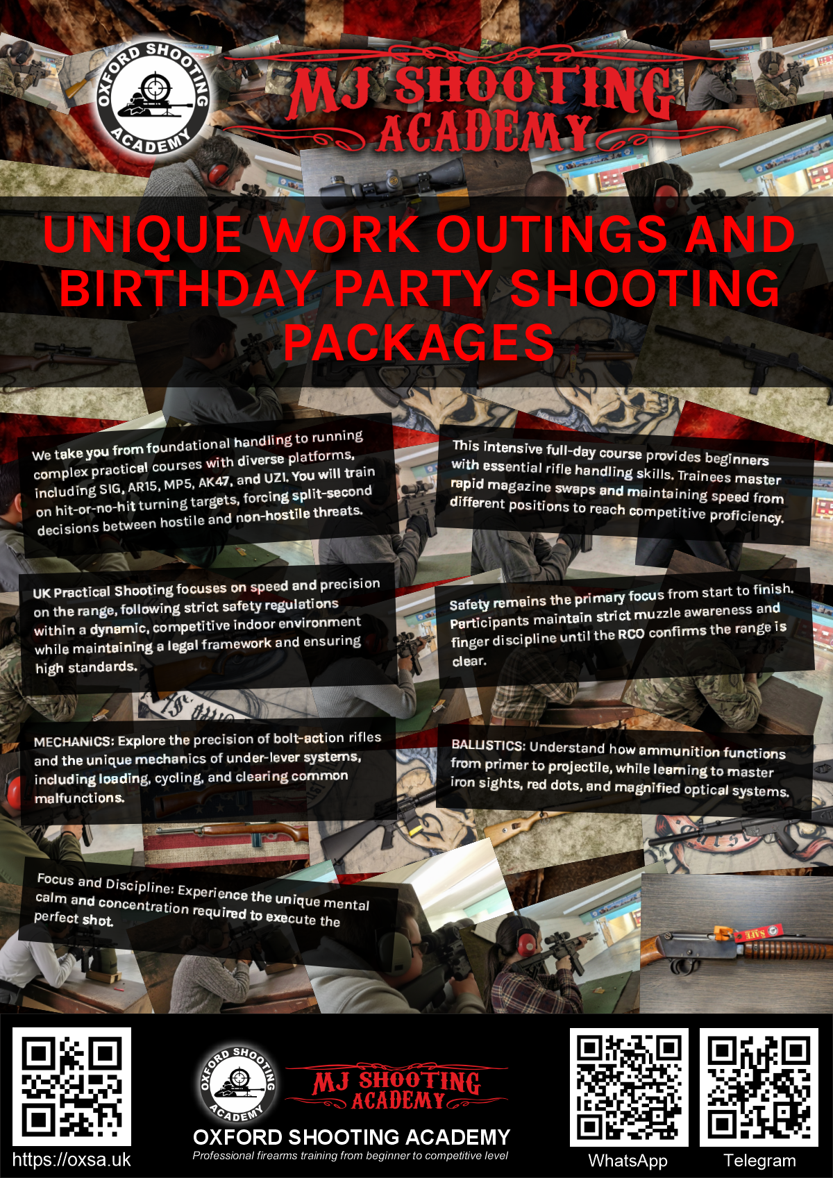 Historic rifle display with expert safety instruction