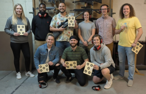 Firearms training session using various sporting firearms