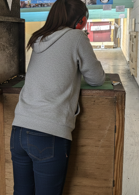 Firearms training session using various sporting firearms