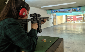 Professional shooting experience at a professional shooting range