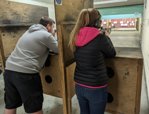 Professional shooting experience at a professional shooting range