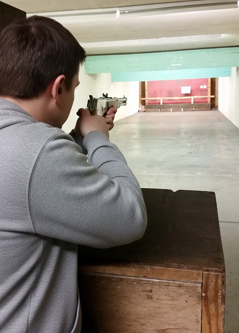 Indoor range shooting providing a unique experience day