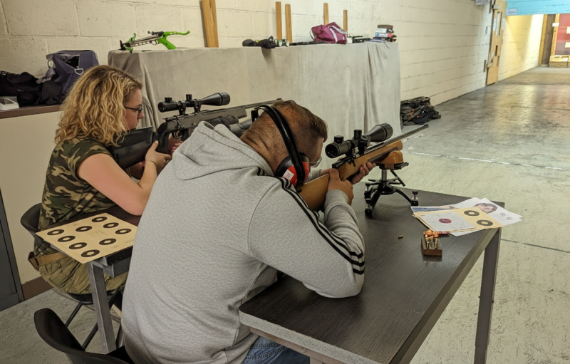 Indoor range shooting providing a unique experience day