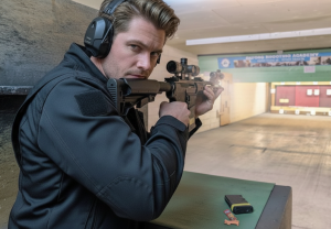 Firearms training session using various sporting firearms