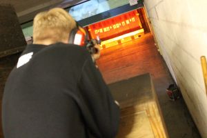 Target practice activity designed for corporate and group events