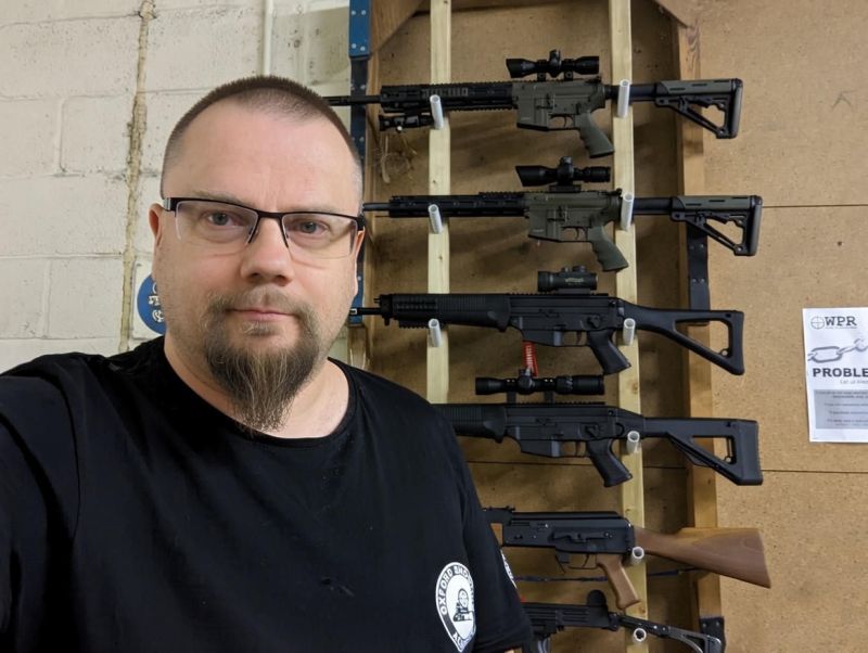 Historic rifle display with expert safety instruction